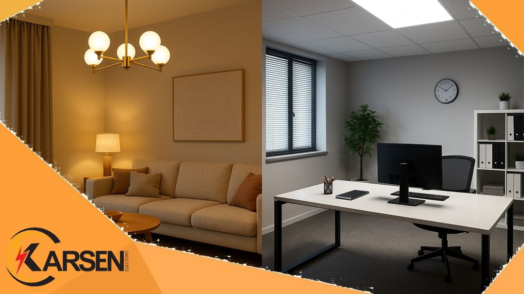 راهنمای جامع انتخاب سیستم روشنایی مناسب برای منزل و محل کار، الکتروکارسن