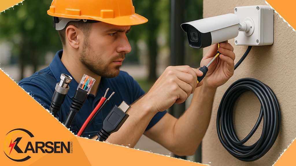 انواع کابل‌های مورد استفاده در سیستم‌های دوربین مداربسته، الکتروکارسن