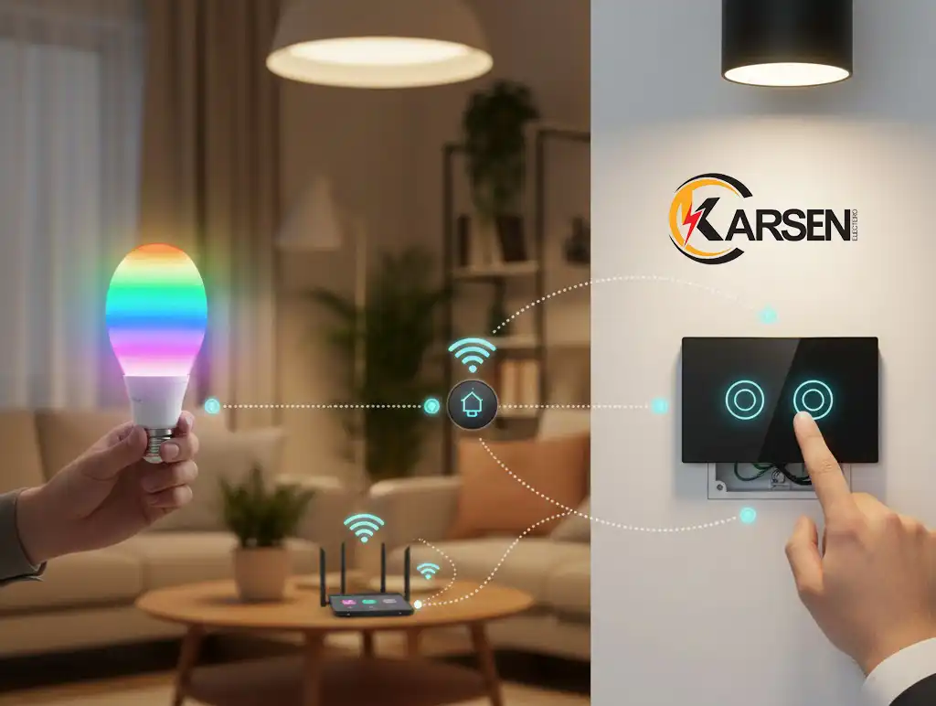 دو راهی لامپ هوشمند یا کلید هوشمند، الکتروکارسن