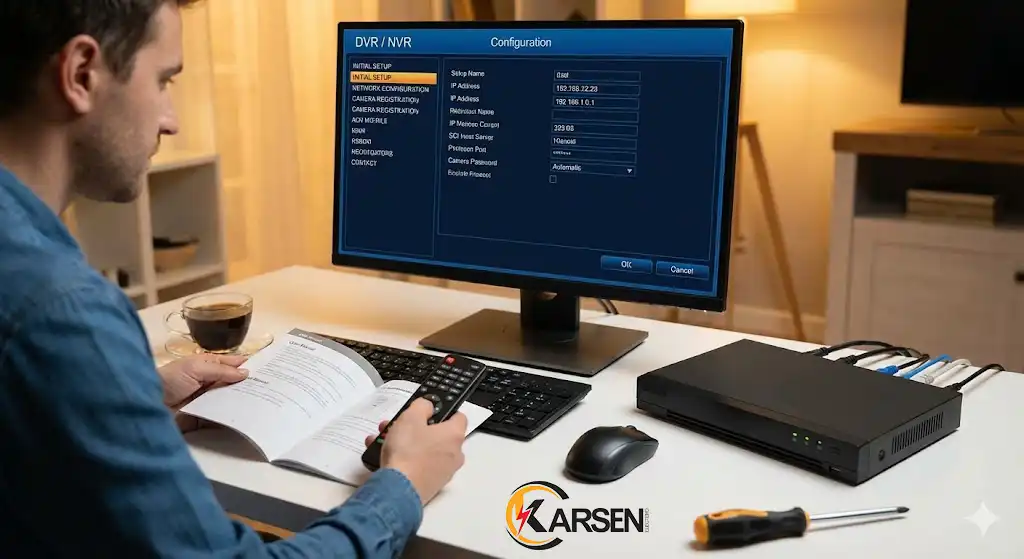 راه‌اندازی و تنظیمات DVR/NVR، الکتروکارسن