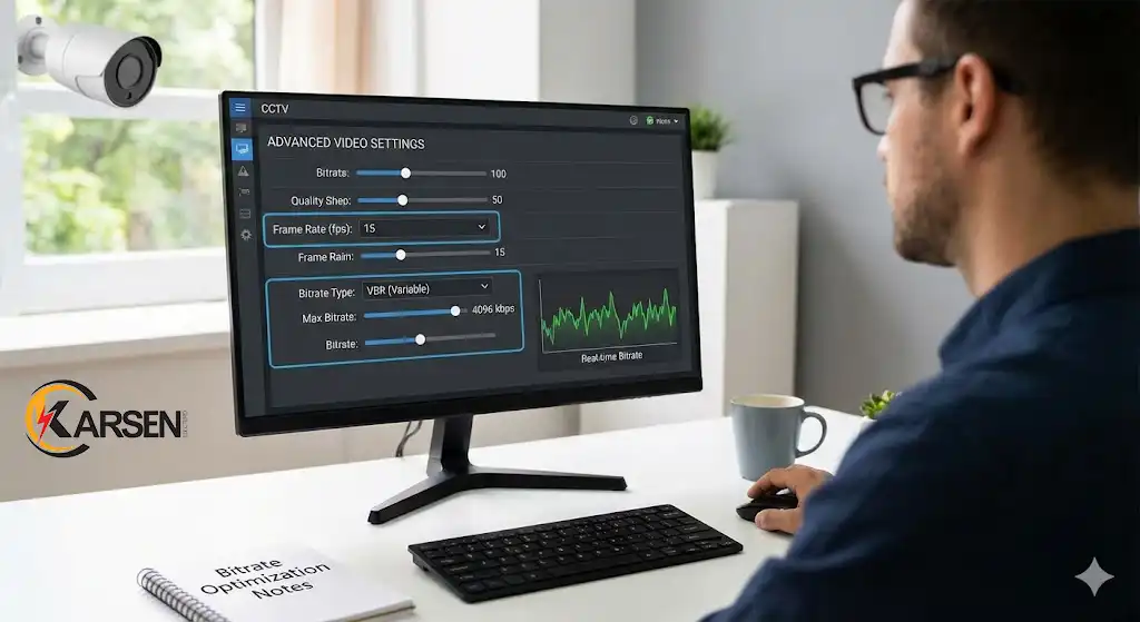 بهینهسازی تنظیمات نرخ فریم و بیتریت (Bitrate Management)، الکتروکارسن