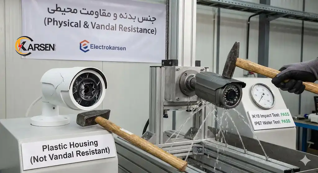 جنس بدنه و مقاومت محیطی (Physical & Vandal Resistance)، الکتروکارسن