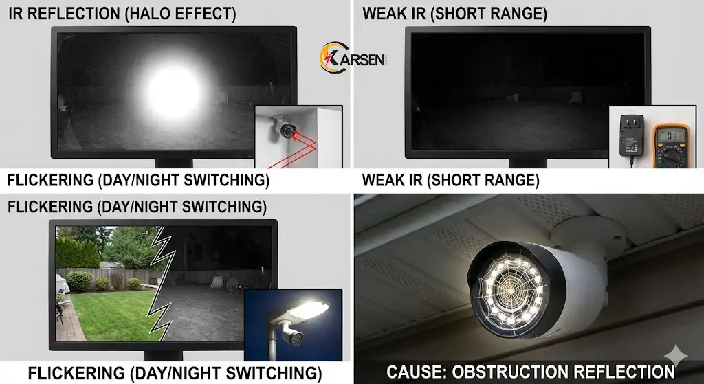 چالش‌های دید در شب (Night Vision Problems)، الکتروکارسن