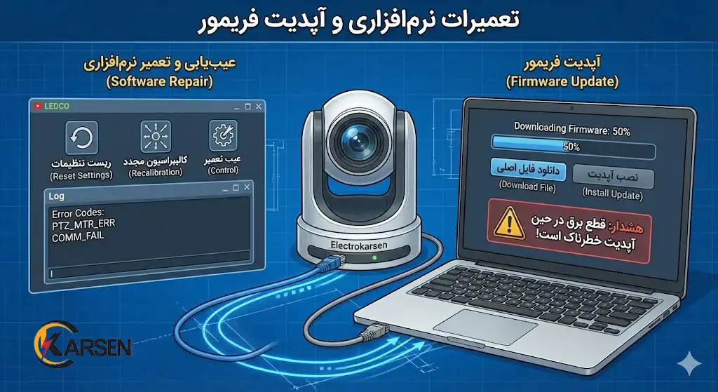 تعمیرات نرمافزاری و آپدیت فریمور، الکتروکارسن