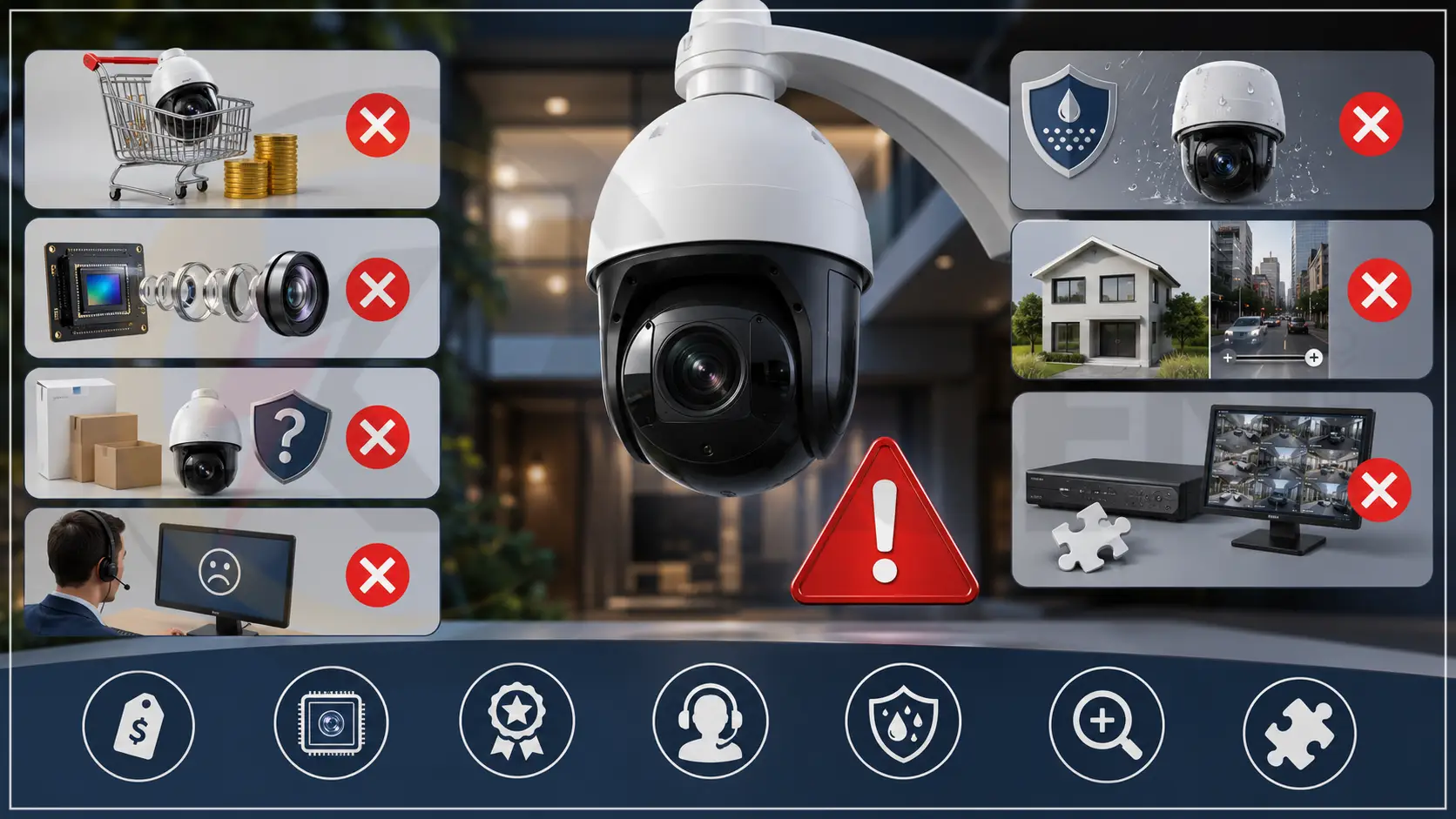 اشتباهات رایج هنگام خرید دوربین مداربسته چرخشی، الکتروکارسن